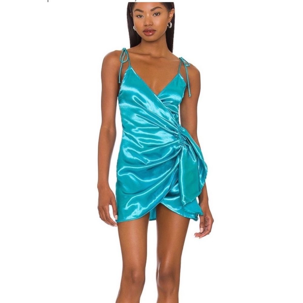 NWT Superdown Mermaid Style Silk Spaghetti Strap Mini Dress